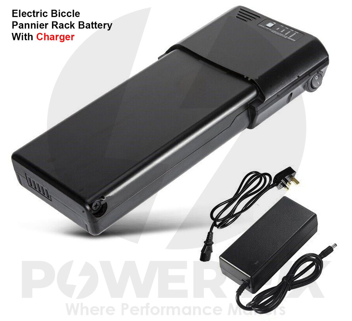 Pannier Rear Rack E-Bike Battery 36V 10.4ah | Next Day Delivery – Power Fix