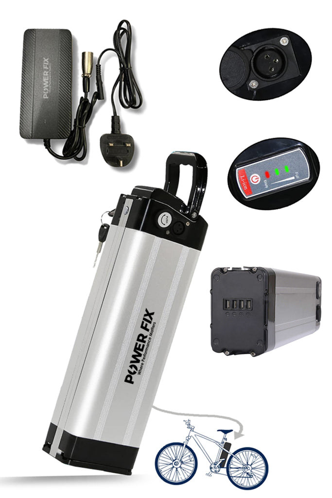Batterie Vélo électrique Silverfish 36V 10Ah - Hailong QY3610 Avec Support Et Clés